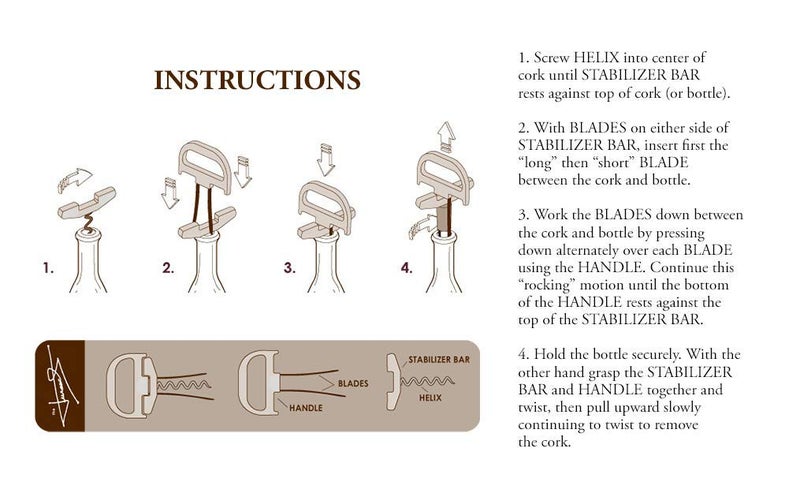 The Durand® two part device to successfully remove older and fragile wine corks whole and intact. - Image 5